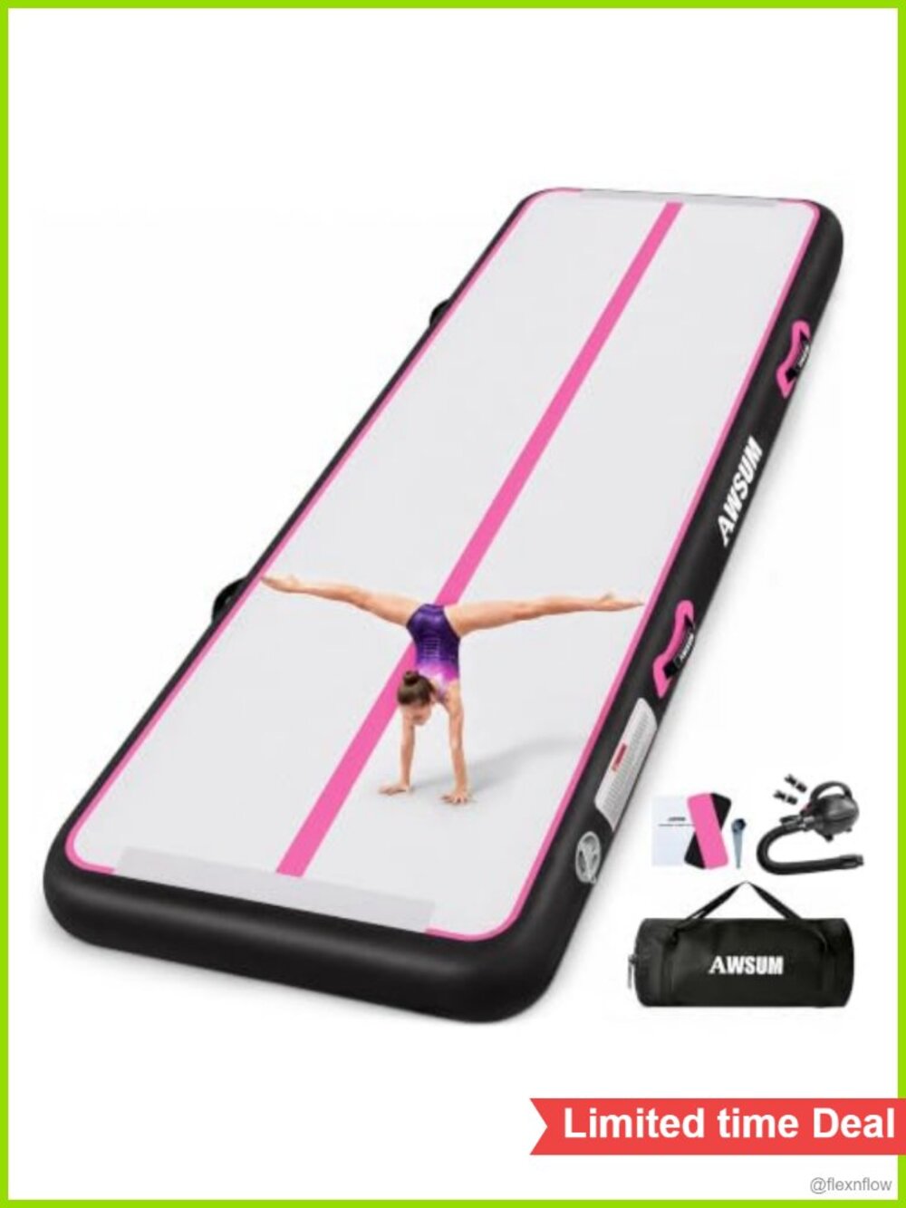 Inflatable Gymnastics Mat Tumble Track with Electric Pump